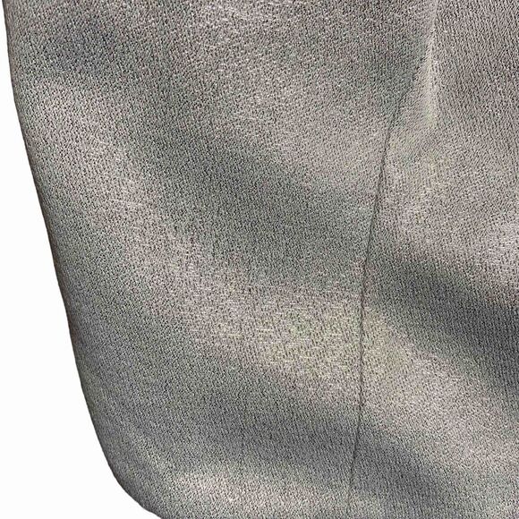 AKRIS PUNTO Women's Top Crop Bustier Camisole Metallic Silver Cotton Small NWOT - Picture 6 of 10